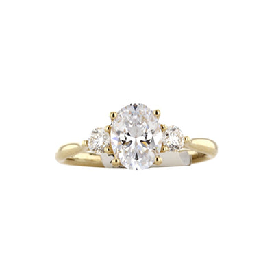0.26 ctw Diamond Three-stone Engagemenet Ring - Continental Diamond