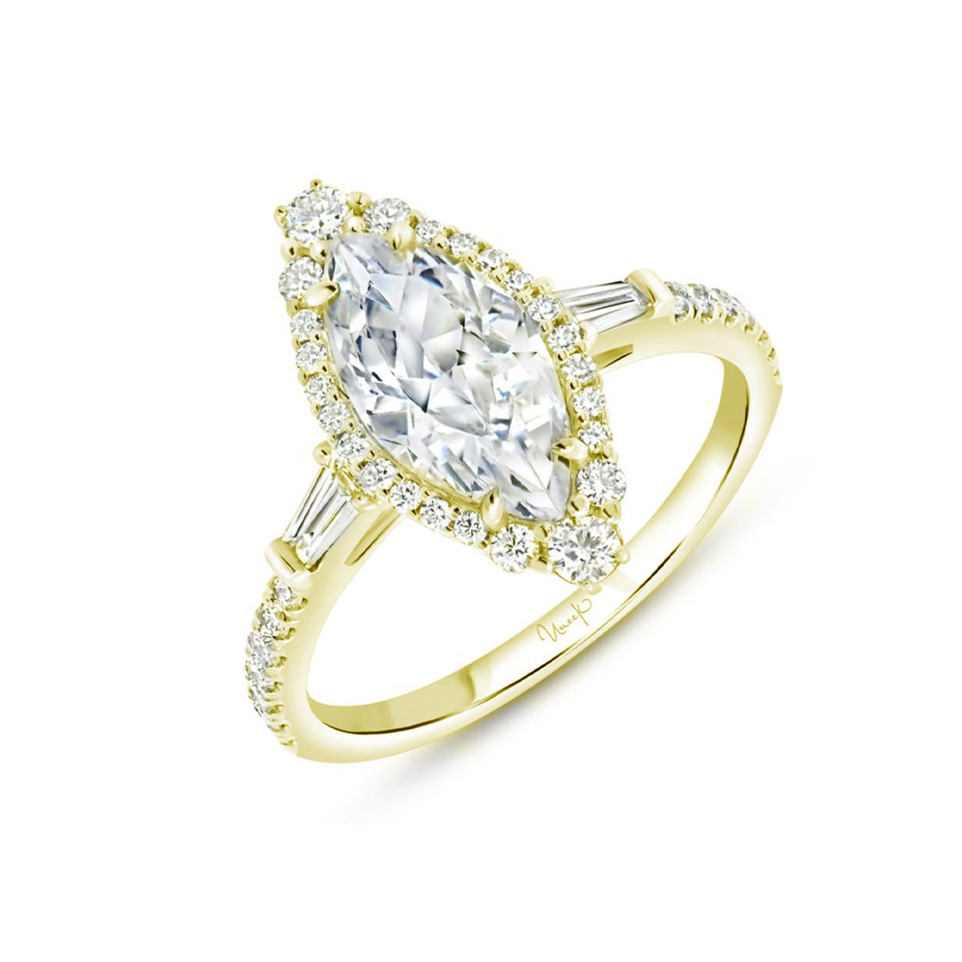 0.20 ctw Diamond Halo Engagement Ring - Continental Diamond