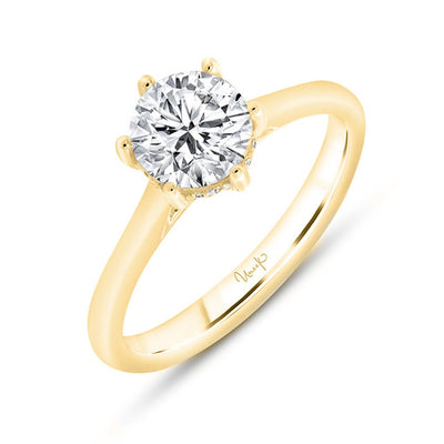 0.04 ctw Diamond Solitaire Engagement Ring - Continental Diamond