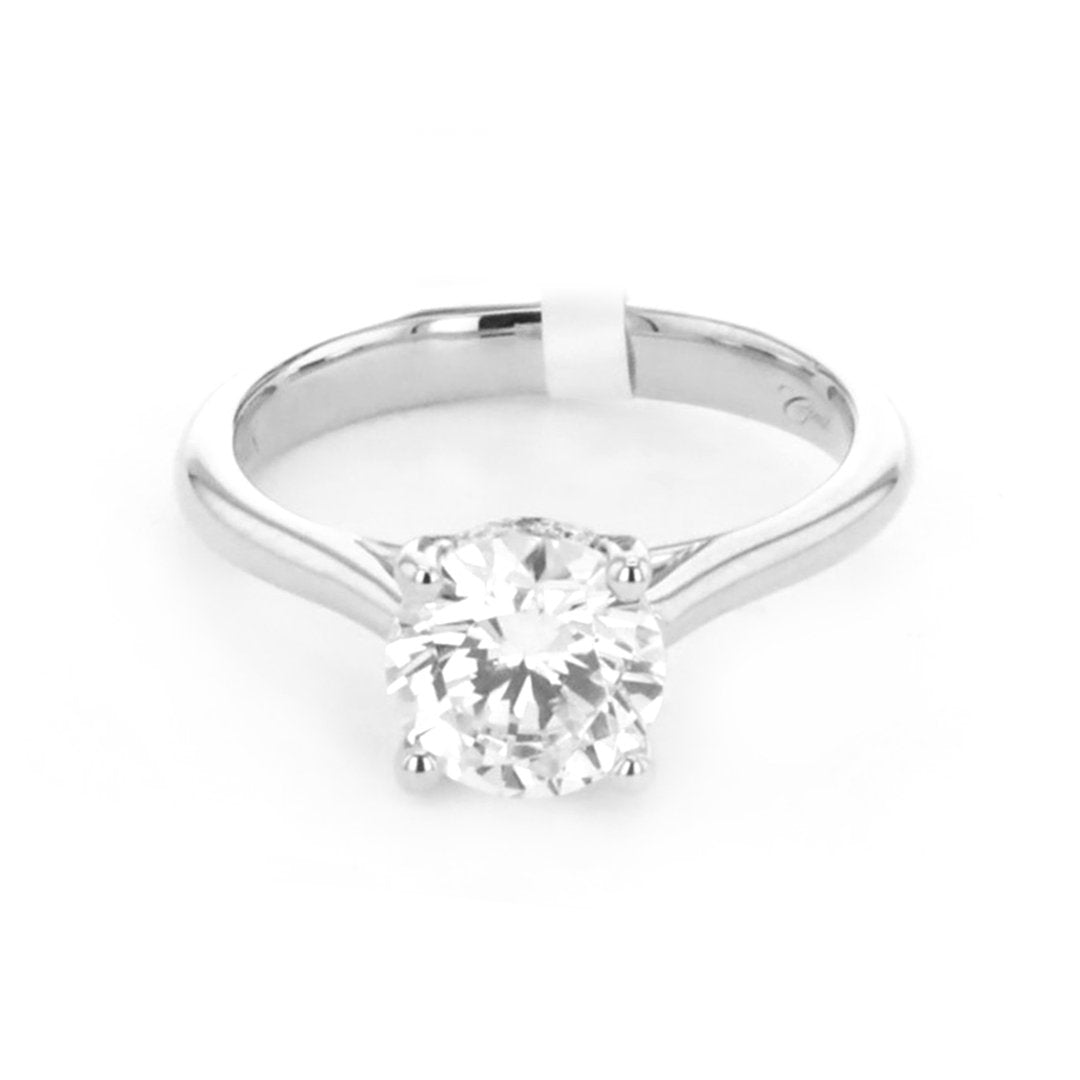 0.06 ctw Diamond Hidden Halo Engagement Ring