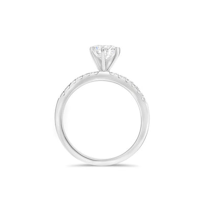 0.24 ctw Diamond Solitaire Engagement Ring - Continental Diamond