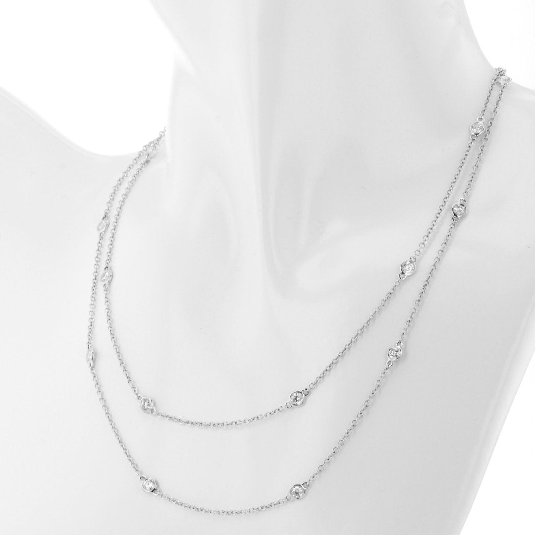 1.89 ctw Diamond By The Yard Necklace