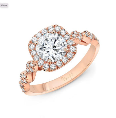 0.25 ctw Diamond Halo Engagement Ring - Continental Diamond