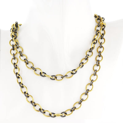Link Necklace - Continental Diamond
