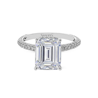 0.73 ctw Diamond Hidden Halo Engagement Ring - Continental Diamond