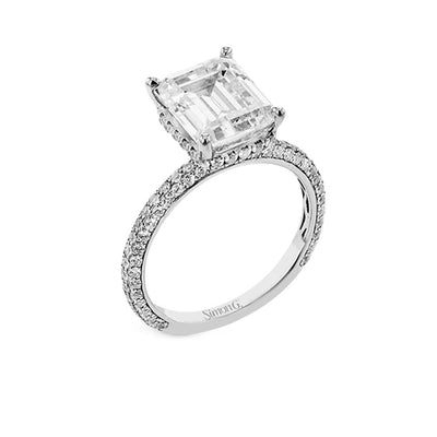 0.73 ctw Diamond Hidden Halo Engagement Ring - Continental Diamond