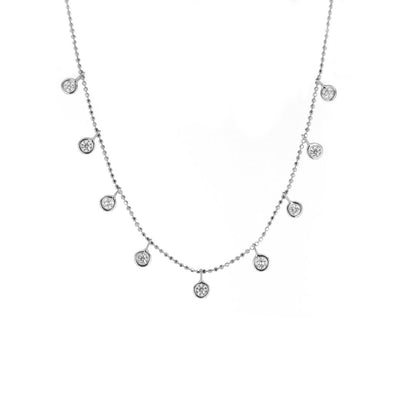 0.50 ctw Diamond Charm Necklace - Continental Diamond