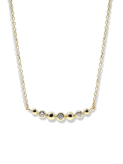 0.30 ctw Diamond Bar Necklace - Continental Diamond