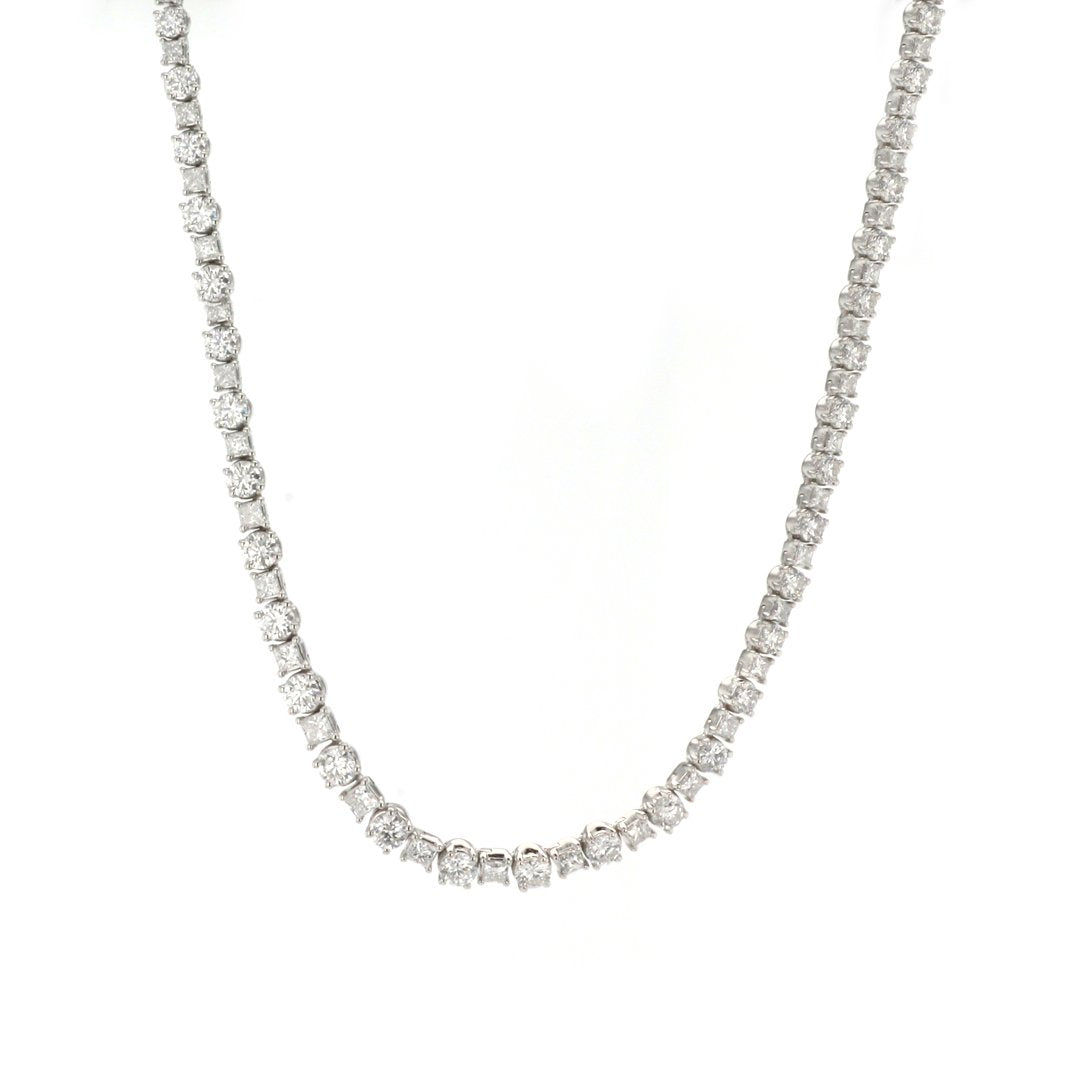 10.00 ctw Lab Grown Diamond Eternity Necklace - Continental Diamond