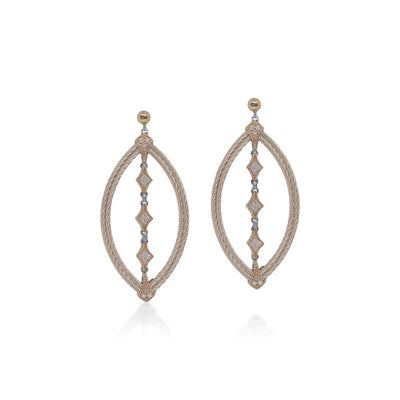 0.30 ctw Diamond Drop Earrings - Continental Diamond