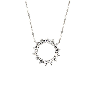 2.04 ctw Diamond Pendant Necklace - Continental Diamond