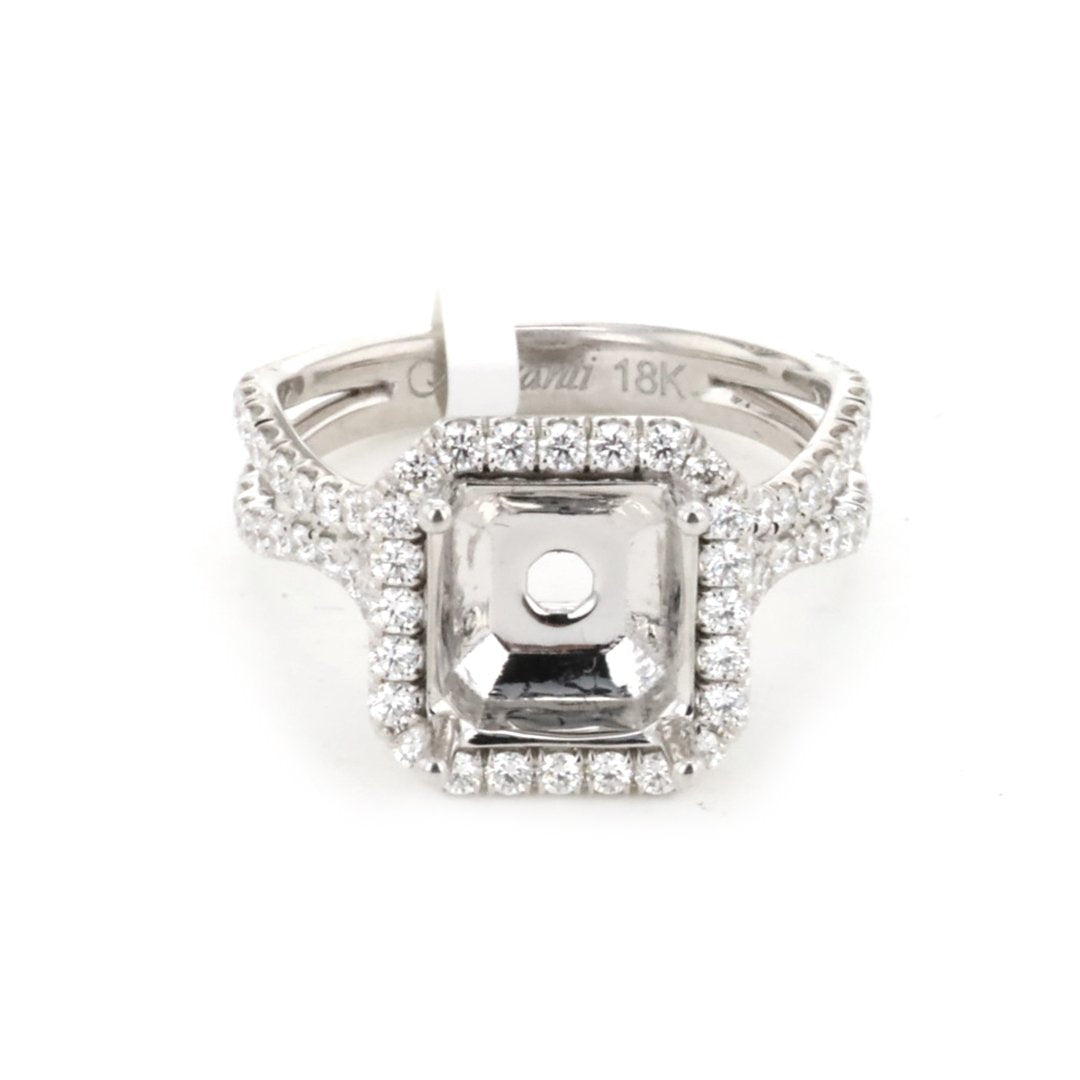 1.02 ctw Diamond Halo Engagement Ring