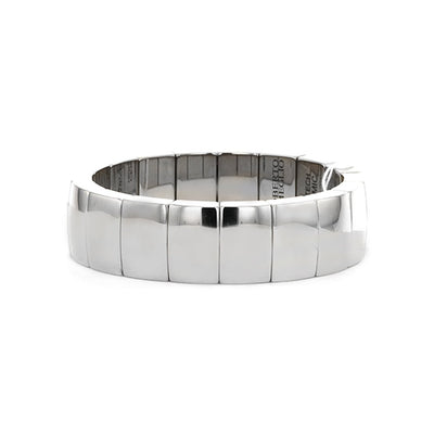 Gold Plated Stretch Bracelet - Continental Diamond