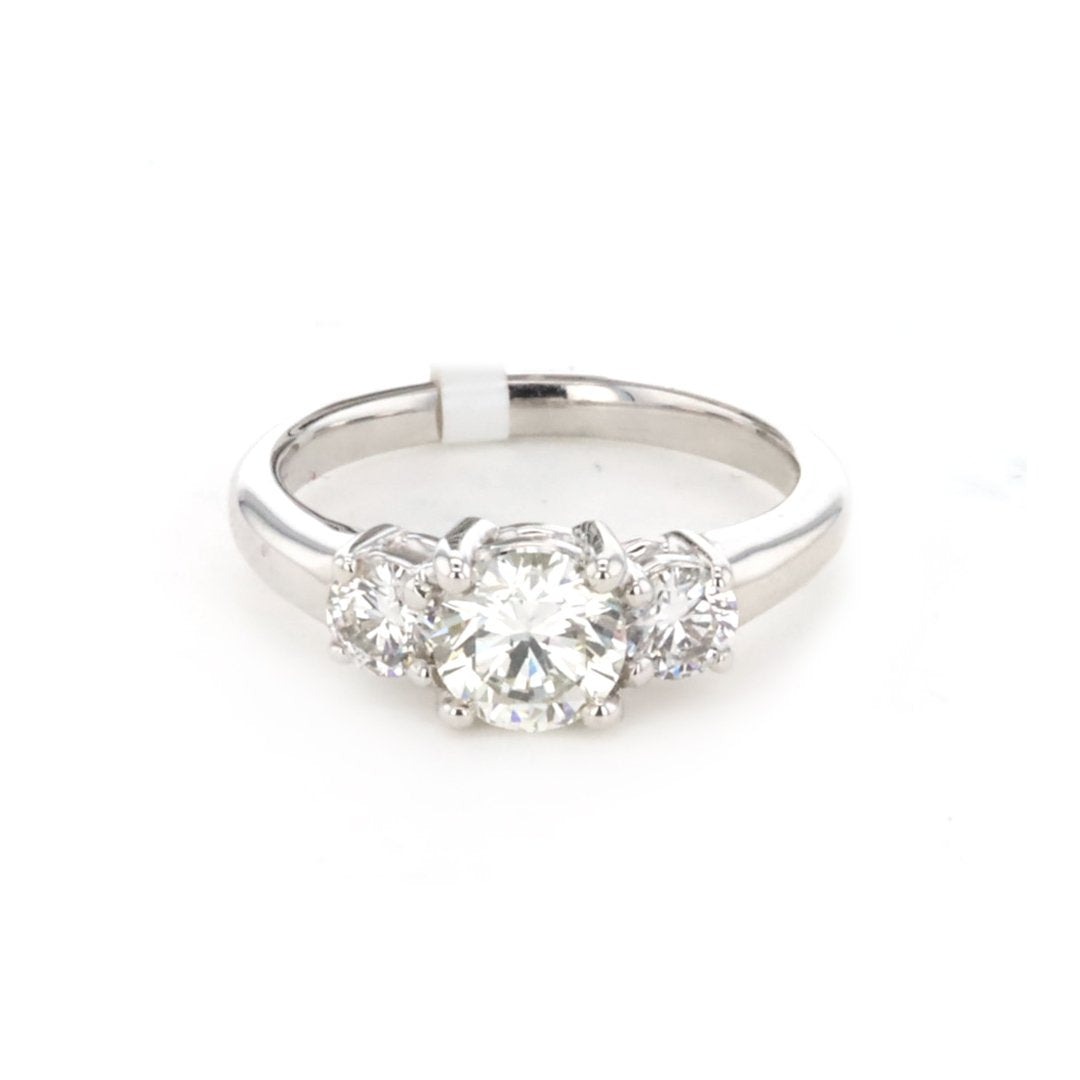 1.48 ctw Diamond Three-Stone Engagement Ring - Continental Diamond