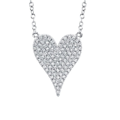0.21 ctw Diamond Heart Necklace - Continental Diamond