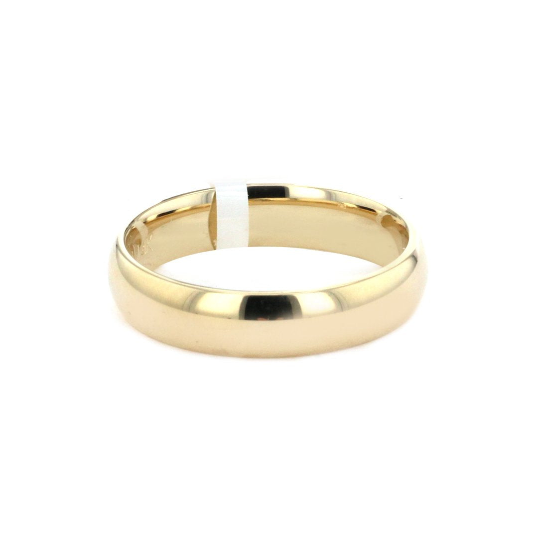 5MM High Dome Polish Finish Band - Continental Diamond