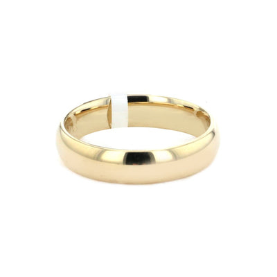 5MM High Dome Polish Finish Band - Continental Diamond
