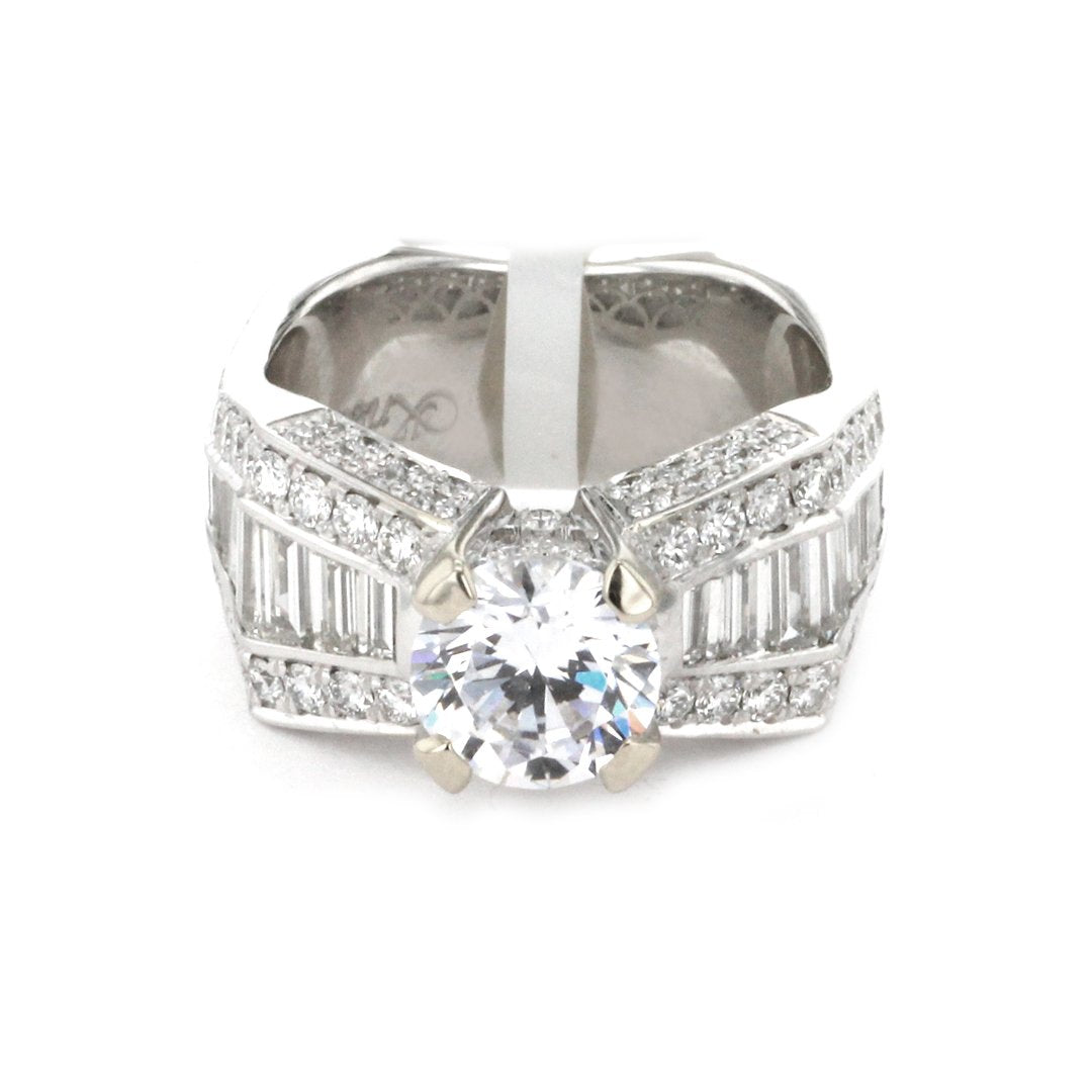 1.33 ctw Diamond Solitaire Engagement Ring - Continental Diamond