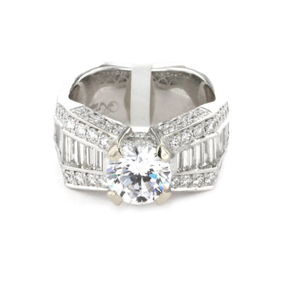 1.33 ctw Diamond Solitaire Engagement Ring - Continental Diamond