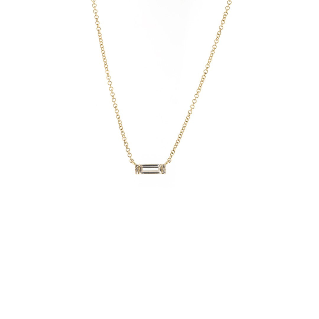 Topaz & Diamond Necklace - Continental Diamond