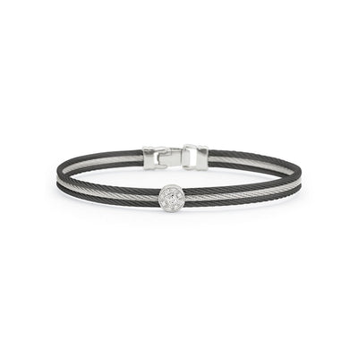 0.08ctw Diamond Cable Bangle Bracelet - Continental Diamond