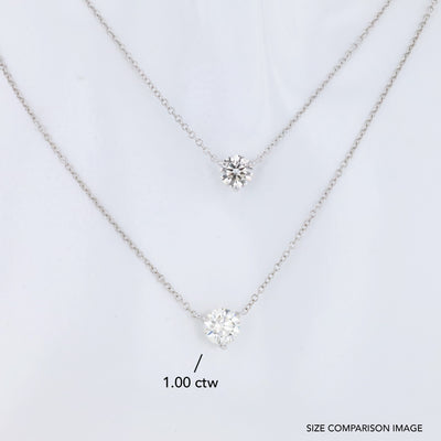 0.66 ct Diamond Solitaire Necklace