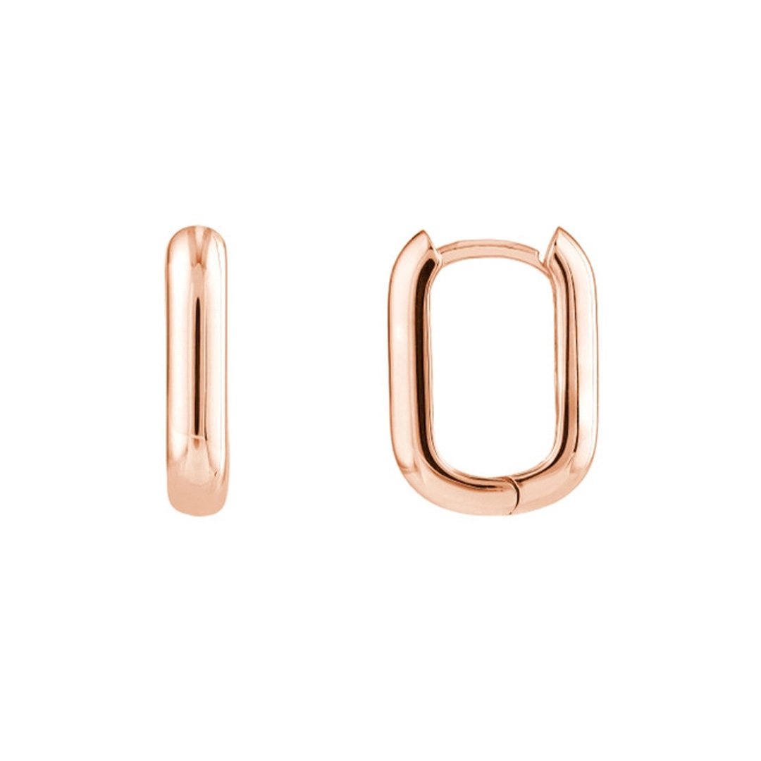 10X15MM Oblong Hoop Earrings