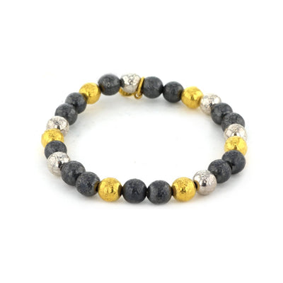 Bead Stretch Bracelet - Continental Diamond