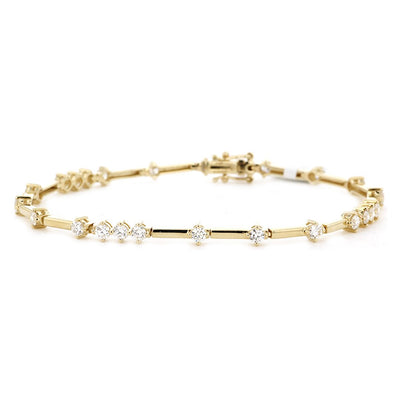 1.68 ctw Diamond Eternity Bracelet - Continental Diamond