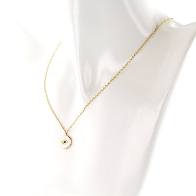 Blue Sapphire & Diamond Evil Eye Necklace - Continental Diamond