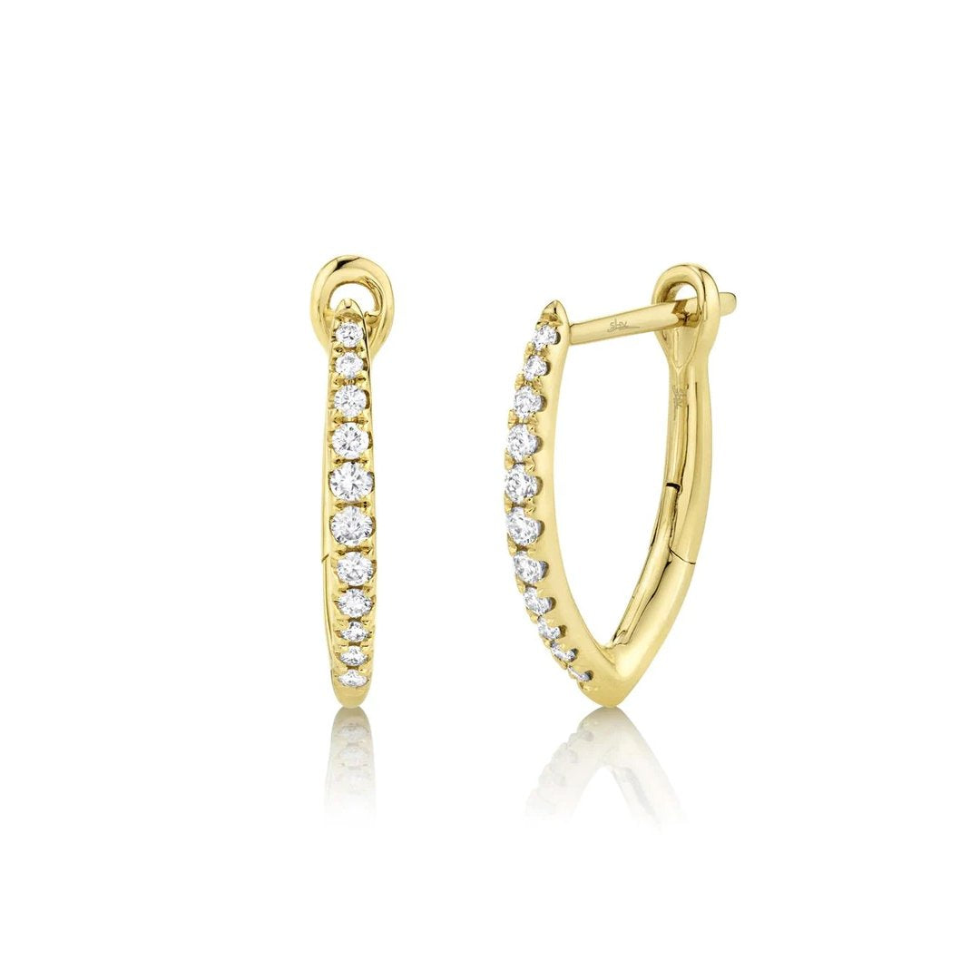 0.15 ctw Diamond Huggie Earrings - Continental Diamond