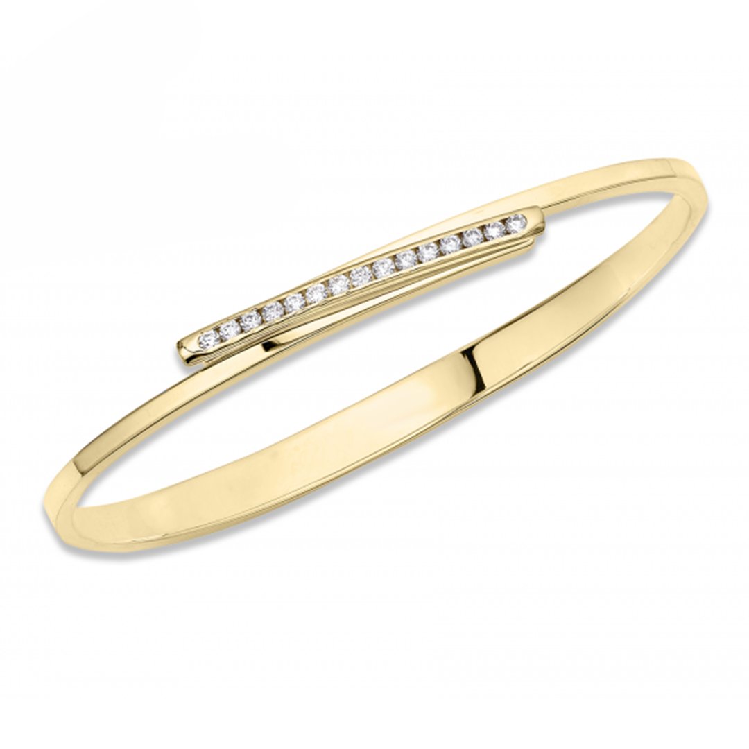 Bling Swing Bangle Bracelet - Continental Diamond