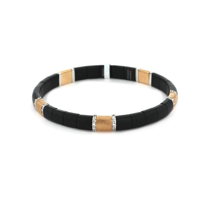 0.72 ctw Diamond Ceramic Stretch Bracelet - Continental Diamond