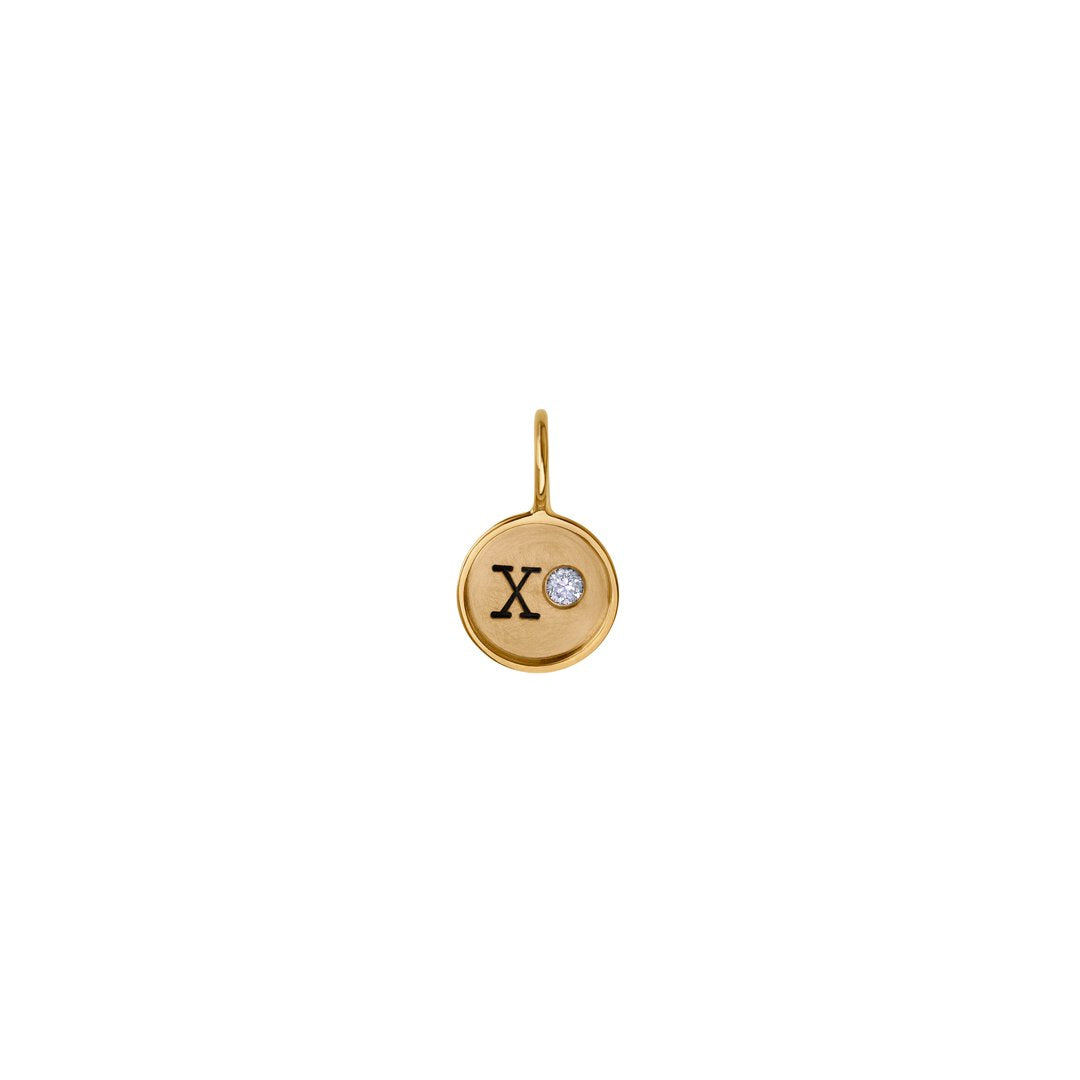 XO Diamond Charm Pendant