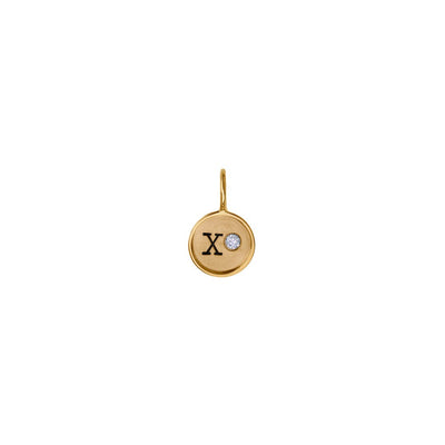 XO Diamond Charm Pendant