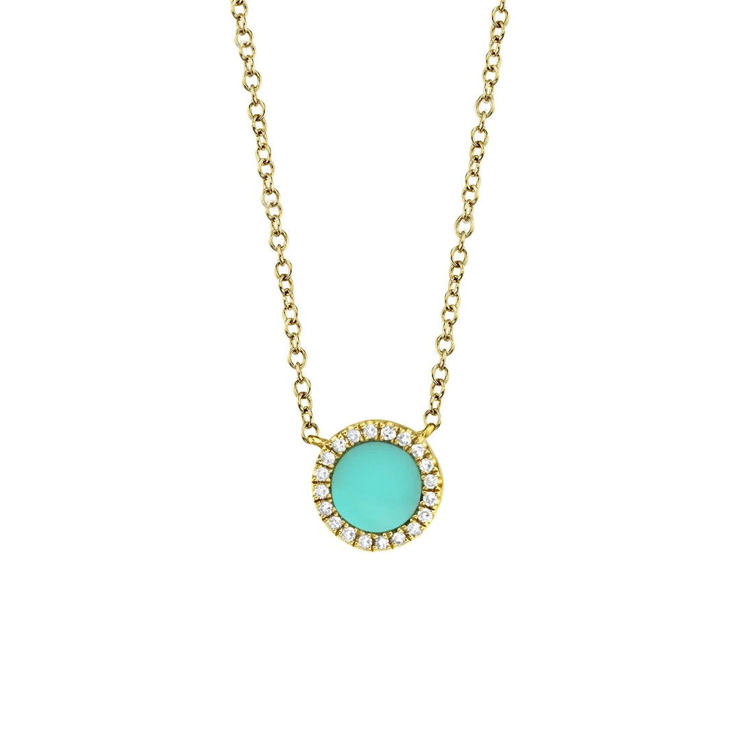 Turquoise & Diamond Necklace - Continental Diamond