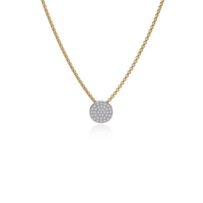 0.29 ctw Diamond Pendant Necklace - Continental Diamond