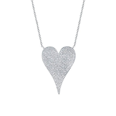 0.83 ctw Diamond Heart Necklace