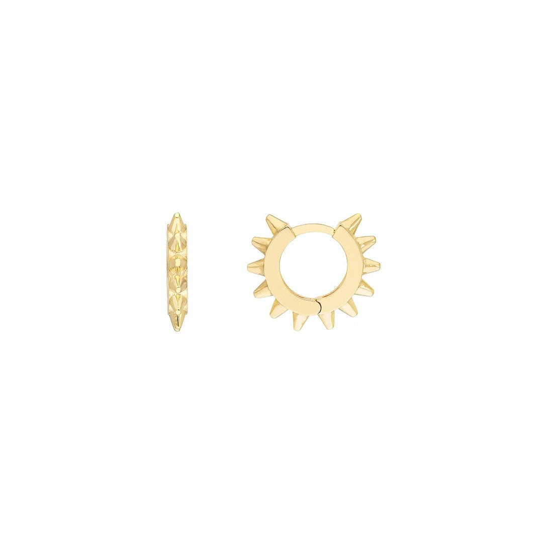 Spike Huggie Earrings