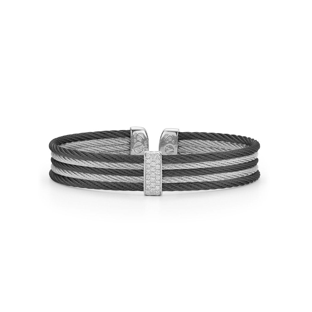 0.19 ctw Diamond Bangle Bracelet - Continental Diamond