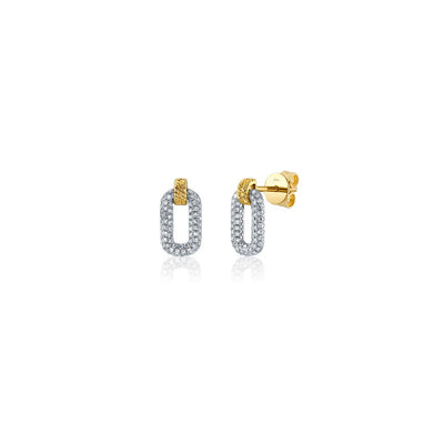 0.29 ctw Diamond Oval Drop Earrings - Continental Diamond