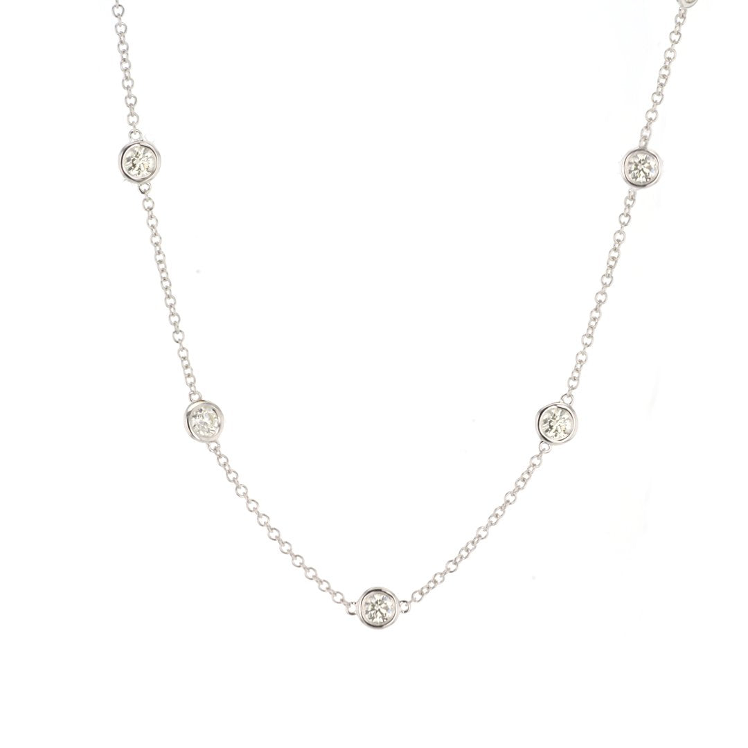 25" 6.09 ctw Diamond By The Yard Necklace