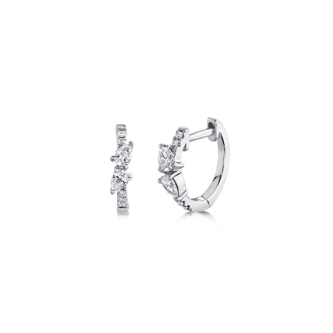 0.32 ctw Diamond Huggie Earrings