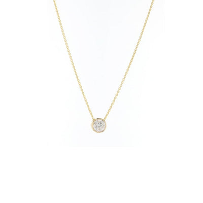 0.50 ctw Diamond Solitaire Pendant Necklace - Continental Diamond