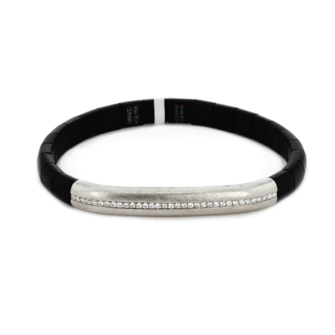 0.29 ctw Diamond Ceramic Stretch Bracelet - Continental Diamond