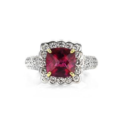 Rubellite & Diamond Ring - Continental Diamond