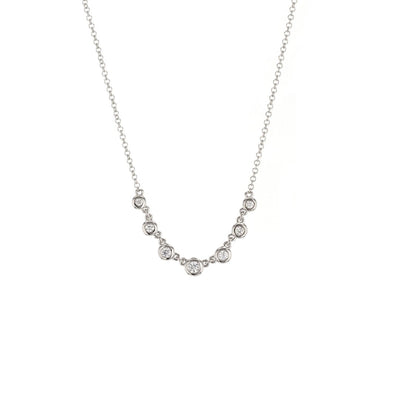 0.15 ct Diamond Bezel Necklace - Continental Diamond
