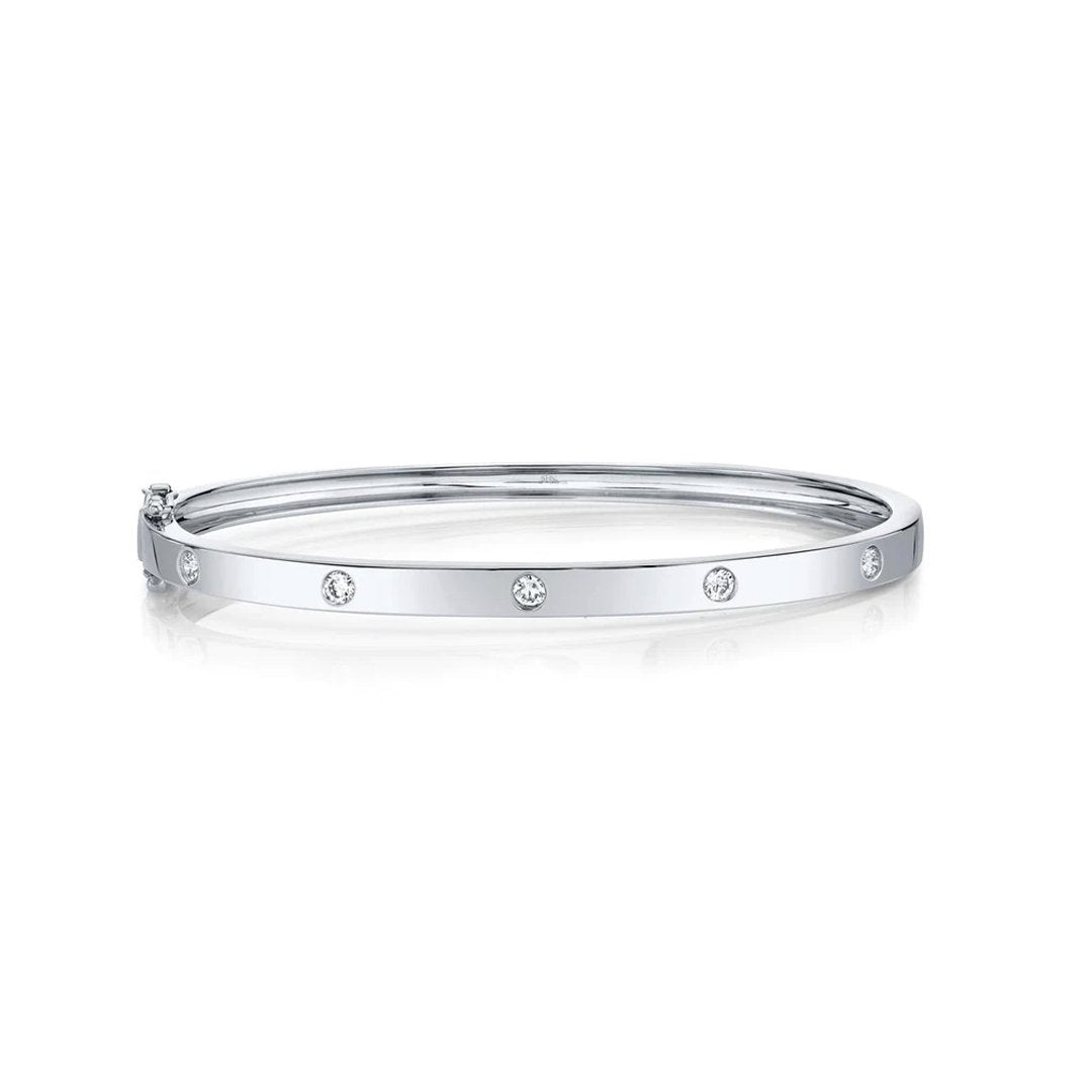 0.38 ctw Diamond Bangle Bracelet - Continental Diamond
