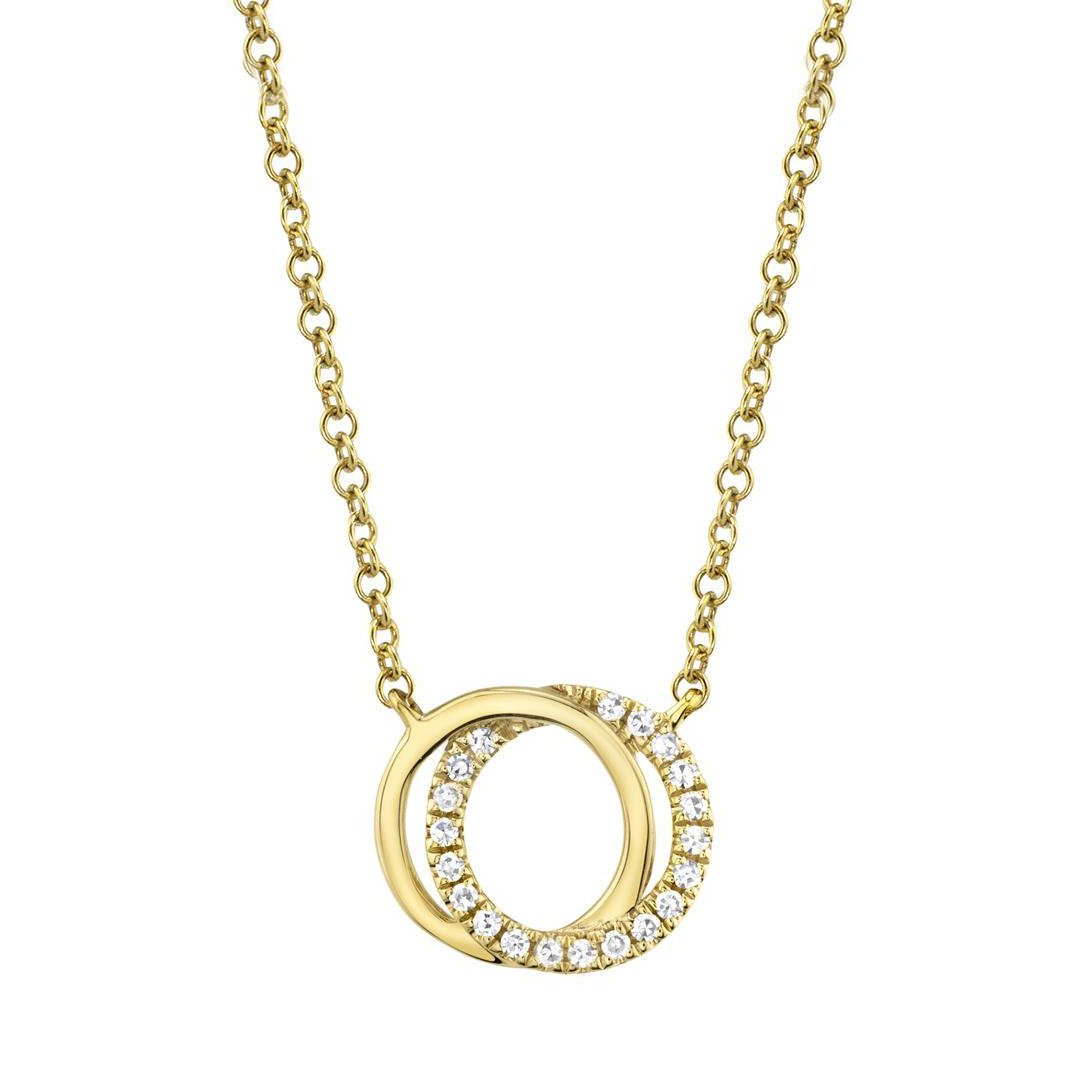 0.07 ctw Diamond Love Knot Necklace - Continental Diamond