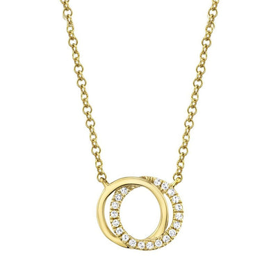 0.07 ctw Diamond Love Knot Necklace - Continental Diamond